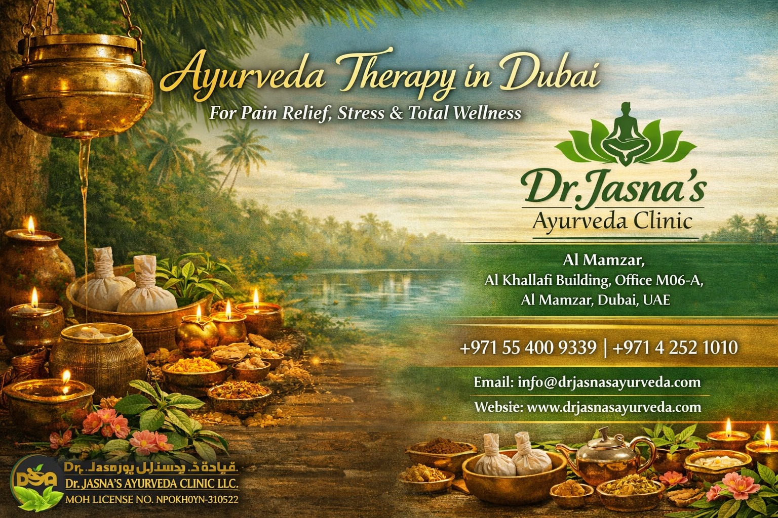Ayurveda Therapy in Dubai for Pain Relief, Stress & Total Wellness