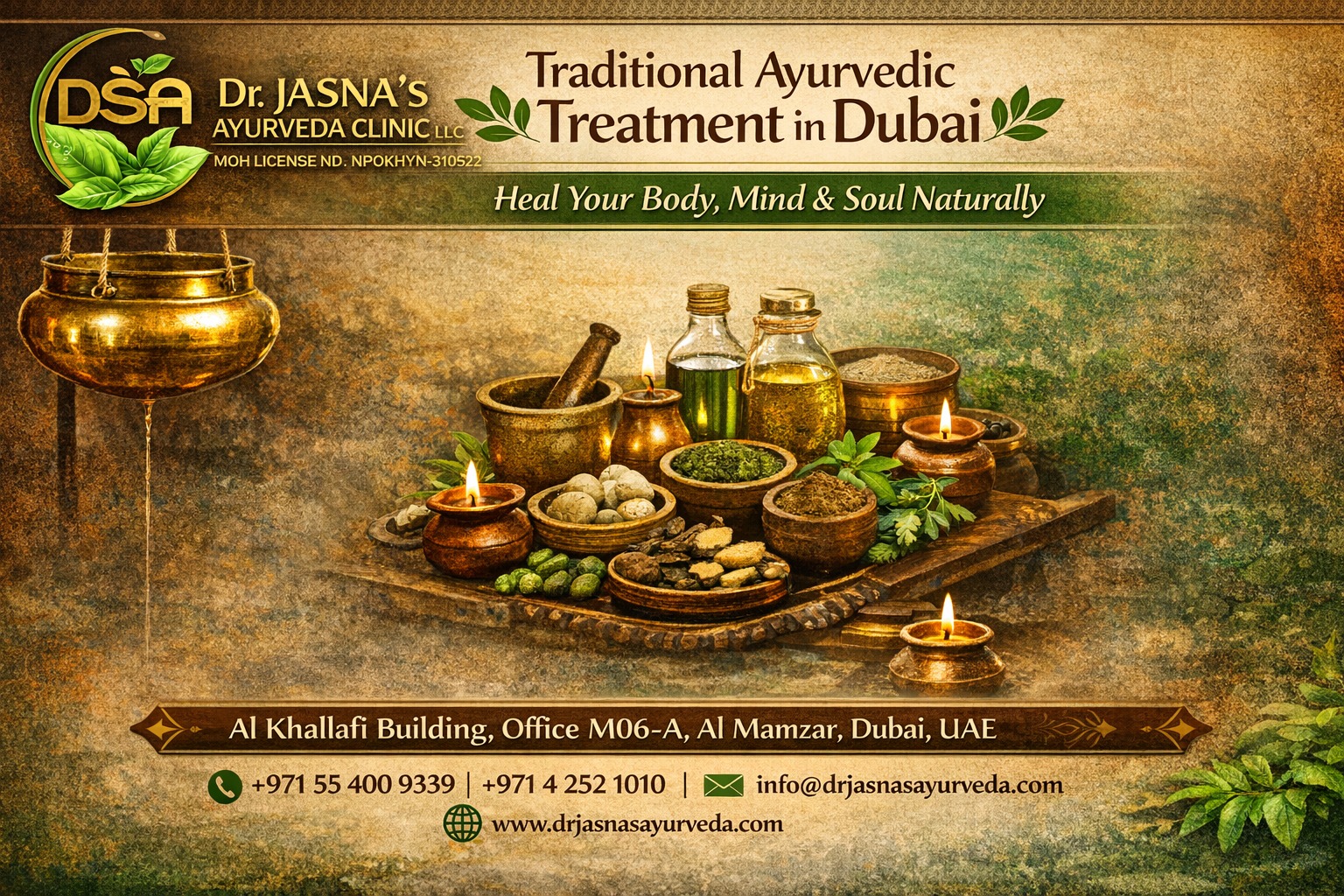 Traditional Ayurvedic Treatment in Dubai – Dr Jasna’s Ayurveda Clinic