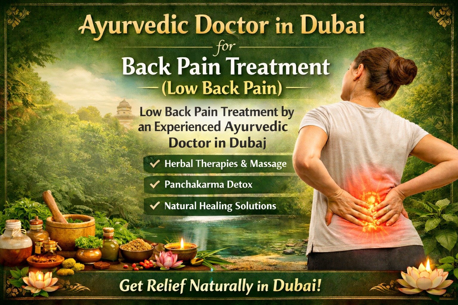 Low Back Pain Treatment by an Experienced Ayurvedic Doctor in Dubai