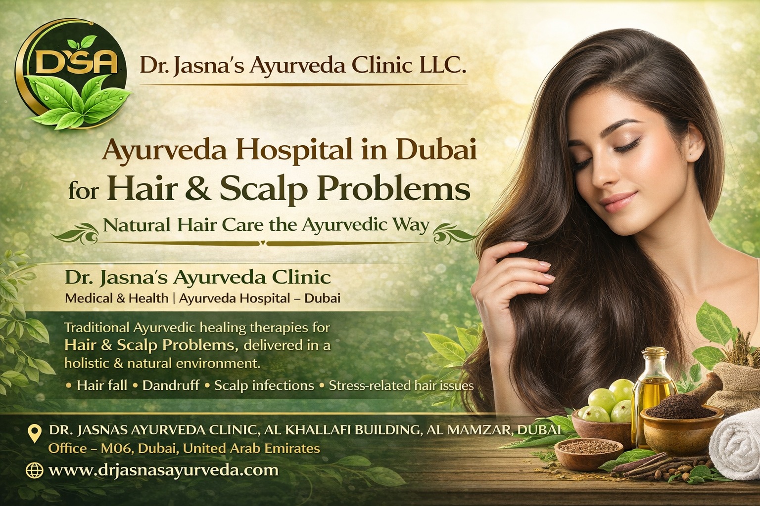Ayurveda Hospital in Dubai for Hair & Scalp Problems – Natural Hair Care the Ayurvedic Way