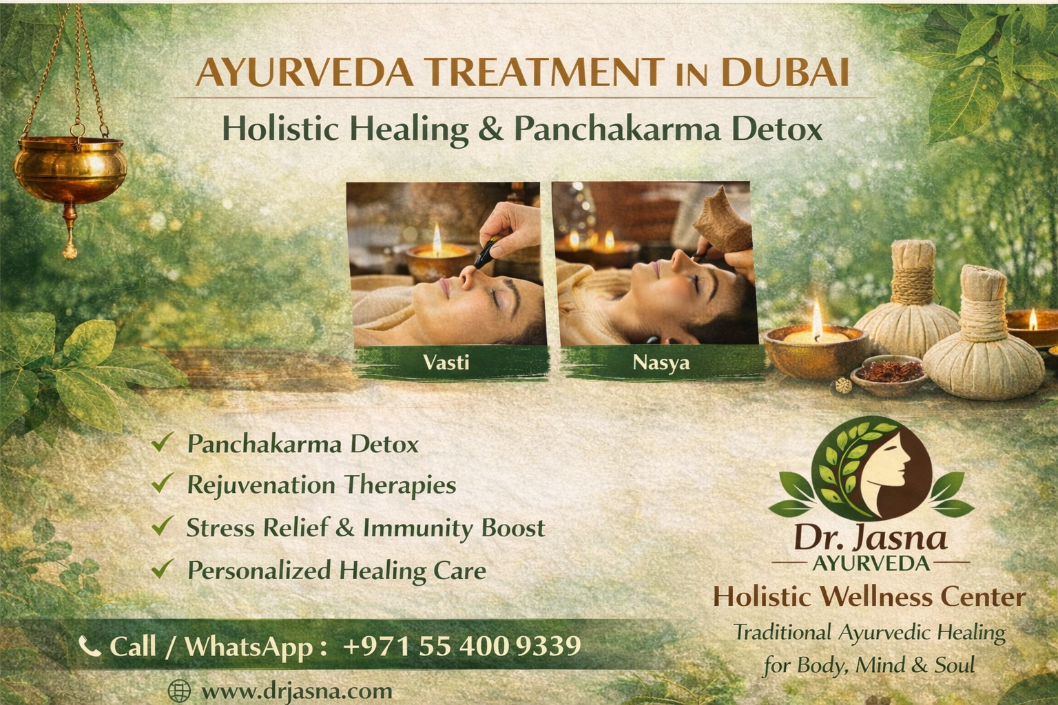 Ayurvedic Treatment in Dubai – Holistic Healing at Dr. Jasna’s Ayurveda Clinic