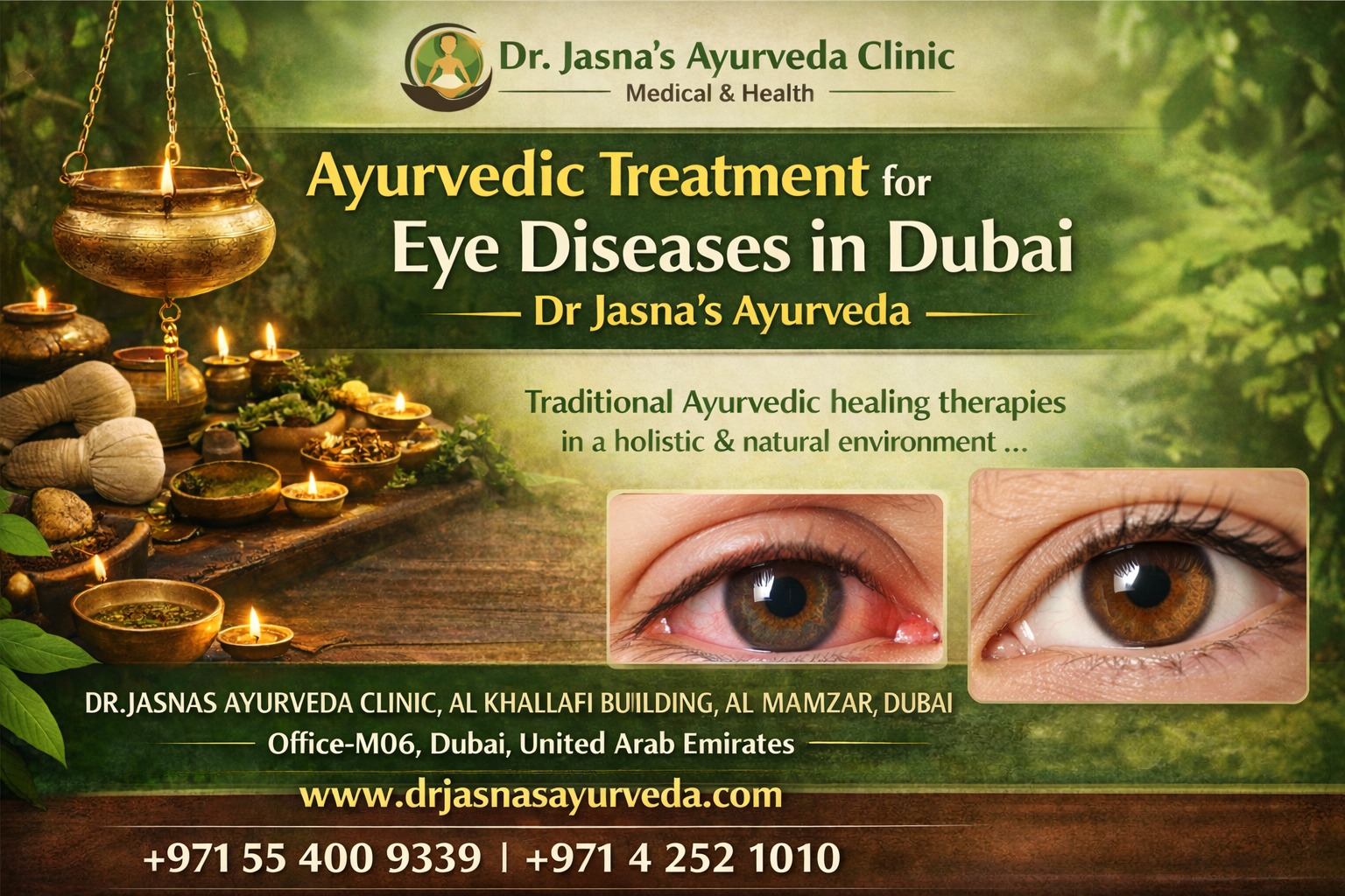 Ayurvedic Treatment for Eye Diseases in Dubai – Dr Jasna’s Ayurveda