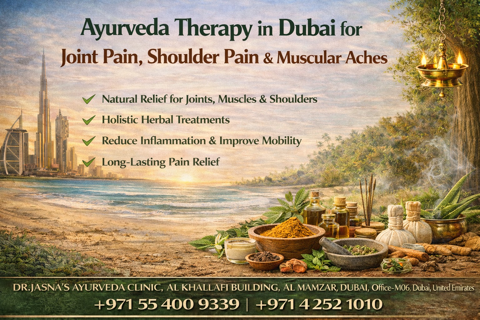 Ayurveda Therapy in Dubai for Joint Pain, Shoulder Pain & Muscular Ache 