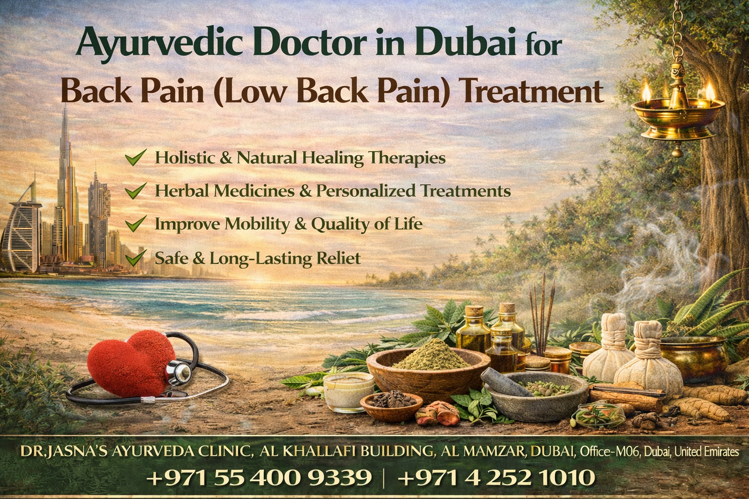 Ayurvedic Docter in Dubai for Back Pain (Low Back Pain) Treatment