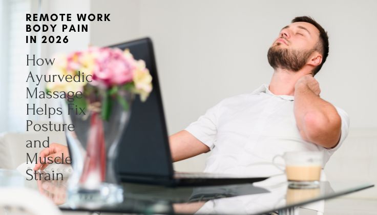 Remote Work Body Pain in 2026: How Ayurvedic Massage Helps Fix Posture and Muscle Strain