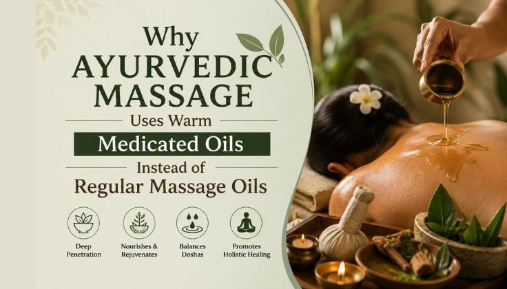 Why Ayurvedic Massage Uses Warm Medicated Oils Instead of Regular Massage Oils